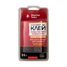 Клей-пластилин MasterTeks Home Master эпоксидный холодная сварка универсальный серый, 55 г