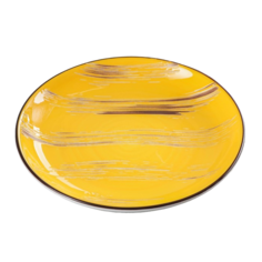 Тарелка десертная Scratch, d=17,5 см, цвет жёлтый Wilmax