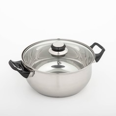 Кастрюля, 3,7 л, d=22 см, капсульное дно, стеклянная крышка Astell