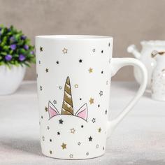 Кружка Доляна «Единорог в звёзда?», 380 мл, 11,5?8?12,2 см