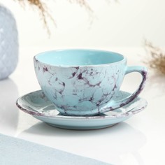 Борисовская керамика Чашка "Элегант" с блюдцем, 0,25л / блюдце 15см, романтика
