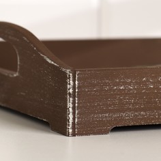 Дарим Красиво Поднос деревянный для завтрака "Джунгли" 43х27,5х7 см