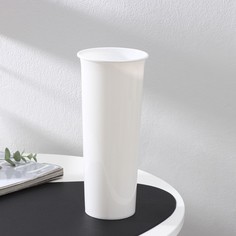 Ваза для цветов, d=11 см, h=26 см, цвет белый Idiland