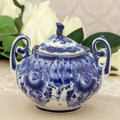 Сахарница «Алевтина», гжель No Brand