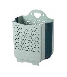 Складная корзина для белья цвет зеленый 6119