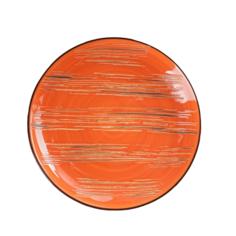 Тарелка десертная Scratch, d=17,5 см, цвет оранжевый Wilmax