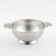 Дуршлаг на ножке, d=20,5 см, 201 сталь, две ручки No Brand