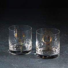 Набор стаканов для виски «Барлайн», 410 мл, 2 шт Crystal Bohemia