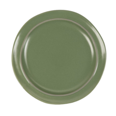 Тарелка обеденная «Крем», d=24,7 см, цвет зелёный No Brand