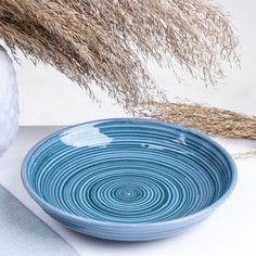 Миска "Гарнирная" 18см бирюза Кунгурская керамика