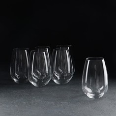 Набор стаканов для воды Жизель, 6 шт, 450 мл, хрустальное стекло Crystal Bohemia