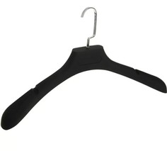 Вешалка-плечики для одежды, размер 40-42, покрытие soft-touch, цвет чёрный No Brand
