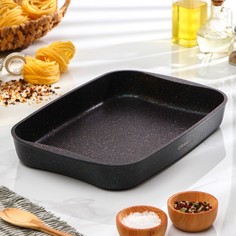 Противень Granit Ultra blue, 36,5?26?5,5 см, антипригарное покрытие, цвет чёрный Kukmara