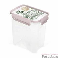 Контейнер для СВЧ 1,8л Toile de Jouy (пудра) No Brand