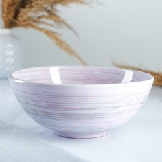 Салатник "Удачный средний" 18х8см, лаванда Борисовская керамика