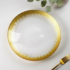 Тарелка обеденная «Бурлеск», d=27 см, цвет золотой No Brand