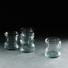 Набор стаканов Аморф, 4 шт, 340 мл, зеленый Pasabahce