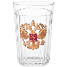 ТМ ВЗ Граненый стакан подарочный с гербом РФ