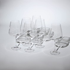 Набор бокалов для вина Corvus, стеклянный, 570 мл, 6 шт Crystalite Bohemia