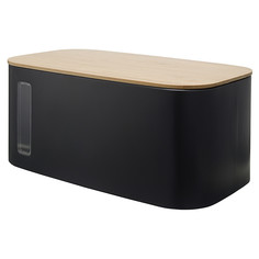 Хлебница kaffi, 39,7х23х17,6 см, матовая черная Smart Solutions