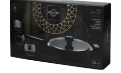 Magistro Сковорода Magistro Warrior, d=28 см, h=7,5 см, со стеклянной крышкой, антипригарн