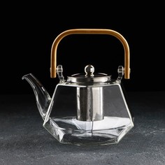 Чайник стеклянный заварочный «Октогон», 1,2 л No Brand