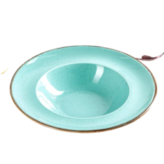 Тарелка для пасты Turquoise, d=25 см, 500 мл, цвет бирюзовый Porland
