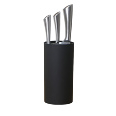 Подставка для ножей с наполнителем «Нео», 22?11 см, покрытие Soft-touch, цвет чёрный Доляна