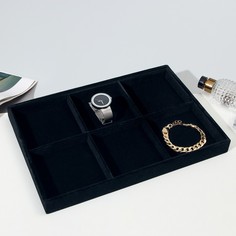 Queen fair Подставка для украшений 6 мест, 35 х 24 х 3, цвет чёрный