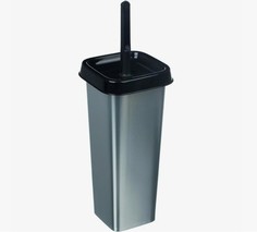 Ершик для унитаза Квадра/ WC закрытый декор Метал Spin&Clean