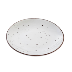 Тарелка плоская DOTS white, d=16,5 см Porvasal