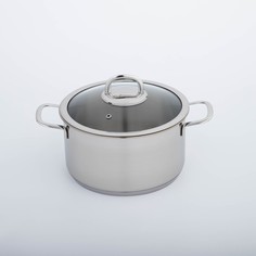 Кастрюля SAFIA, 4 л, d=22 cм, стеклянная крышка Kukmara