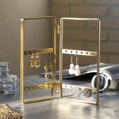 Queen fair Подставка под серьги "Ширма", цвет золотой, 16*16