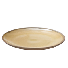 Тарелка "Плоская" кремовая, 22 см Борисовская керамика