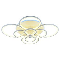 Светодиодная люстра Profit Light 8077/8 WHT 256W+11W RGB