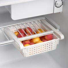 Органайзер для холодильника раздвижной «Лофт», 19,7?20?7,7 см, цвет белый Violet