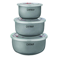 Набор контейнеров Guffman Ceramics 850 мл + 600 мл + 250 мл серый