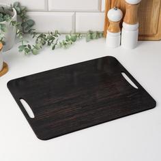 Разделочная доска-поднос "Серая древесина" 36х28 см Дарим Красиво