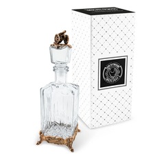 Штоф Кольчугинский мельхиор Аты-Баты медный с чернением