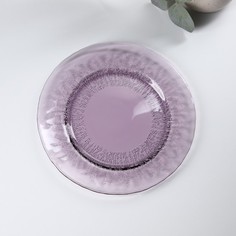 Тарелка десертная Magistro «Французская лаванда», d=21 см, цвет фиолетовый