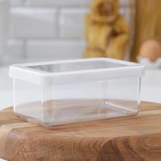 Контейнер для сыпучих продуктов «Степ», 800 мл, 16?10?7 см, цвет белый Idea