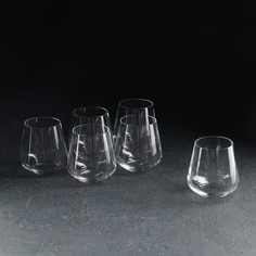 Набор стаканов для воды Сандра, 6 шт, 290 мл, хрустальное стекло Crystal Bohemia