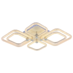 Светодиодная диммируемая люстра Profit Light с ПДУ 8049/4+2 WHT 140W+8W RGB