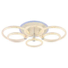 Светодиодная диммируемая люстра Profit Light с ПДУ 8024/4+2 WHT 128W+8W RGB