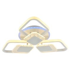 Светодиодная диммируемая люстра Profit Light с ПДУ 5893/3+3B WHT 108W+6,5W RGB