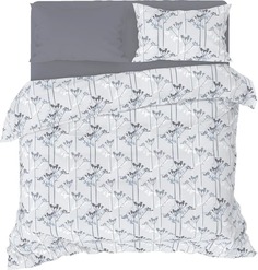 Простыня Homeclub 90 х 200 см бязь серая