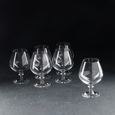 Набор бокалов для бренди Анжела, хрустальное стекло Crystal Bohemia