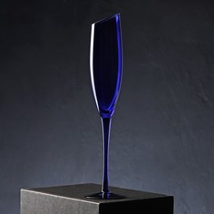 Бокал для шампанского Magistro «Иллюзия», 160 мл, 5,5?27,5 см, цвет синий