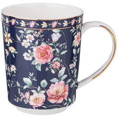 Набор из 6 штук Кружка Lefard Grace 400мл синяя фарфор 275-1241_