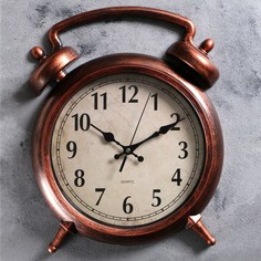 Часы настенные, серия: Интерьер, "Большой будильник", плавный ход, 38 х 28 см No Brand